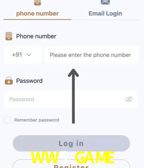 WW5 GAME login